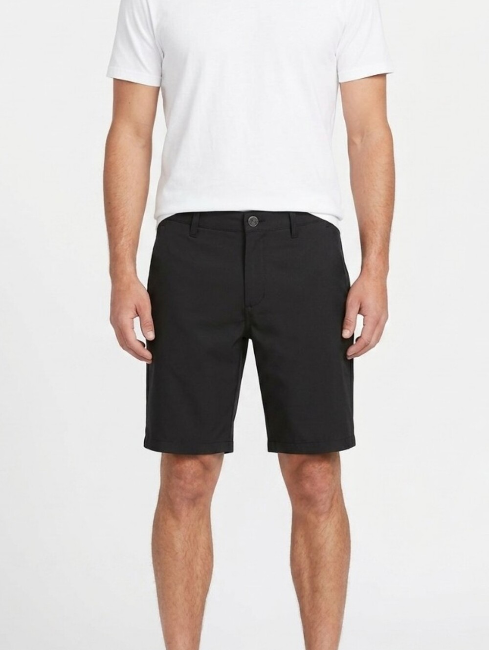 Volcom Men’s 32 Black Hybrid Performance Stretch Walk Swim Tech Shorts Coastal